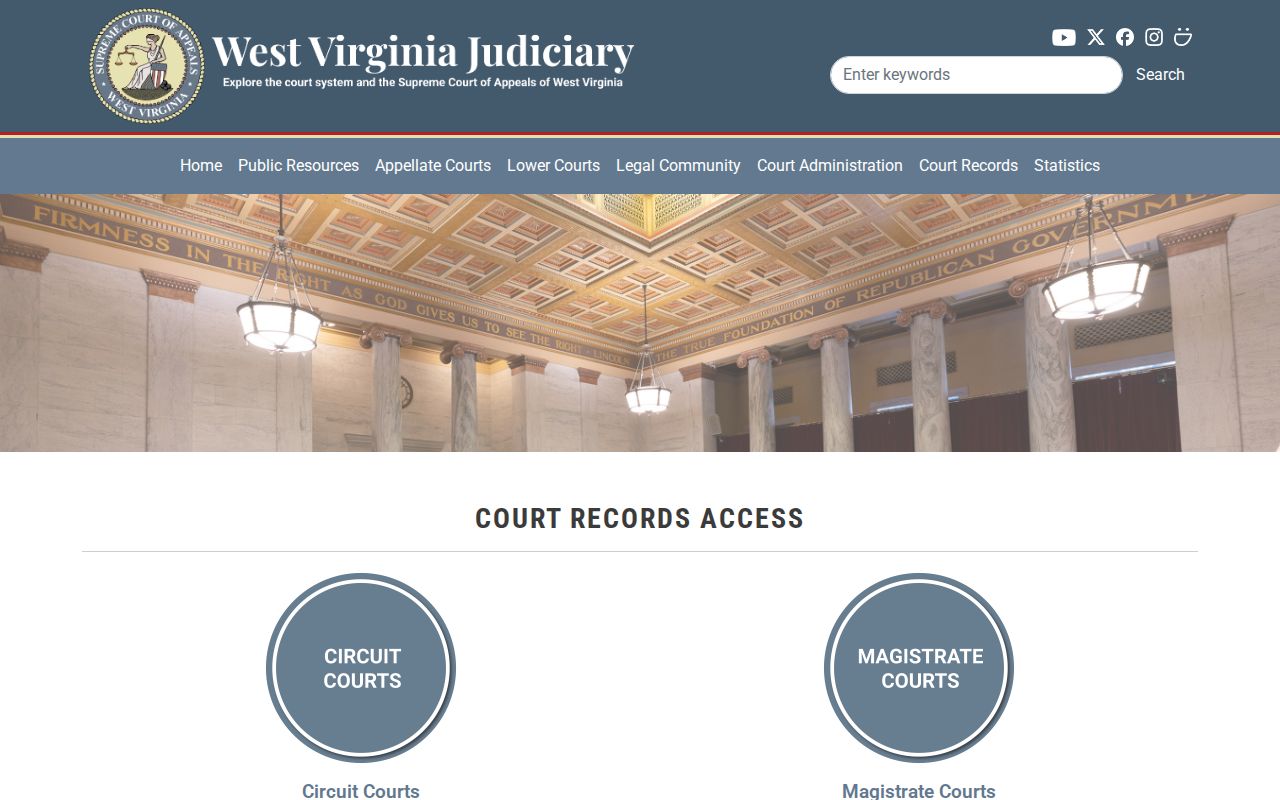 Nicholas County release record court access routes